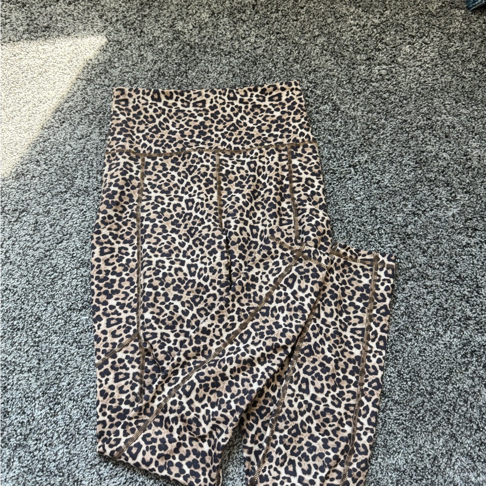 American Eagle Outfitters Brown Leopard Leggings